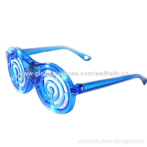 Christmas Flashing LED Promotional Sunglasses for Parties, Bars, Various Colors Available